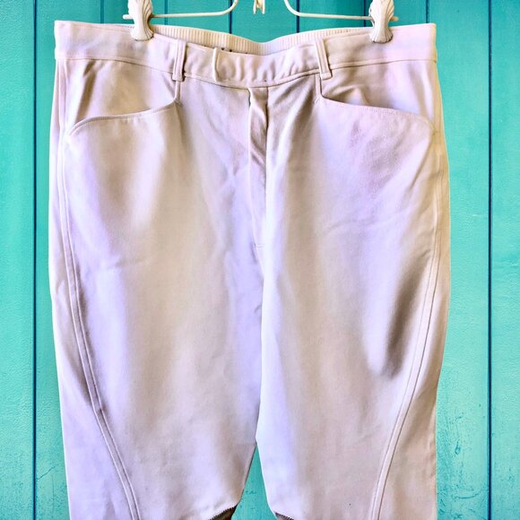 MILLER'S Vintage White English Equestrian Riding Breeches Knee Patch Mens 36 L - Picture 5 of 11